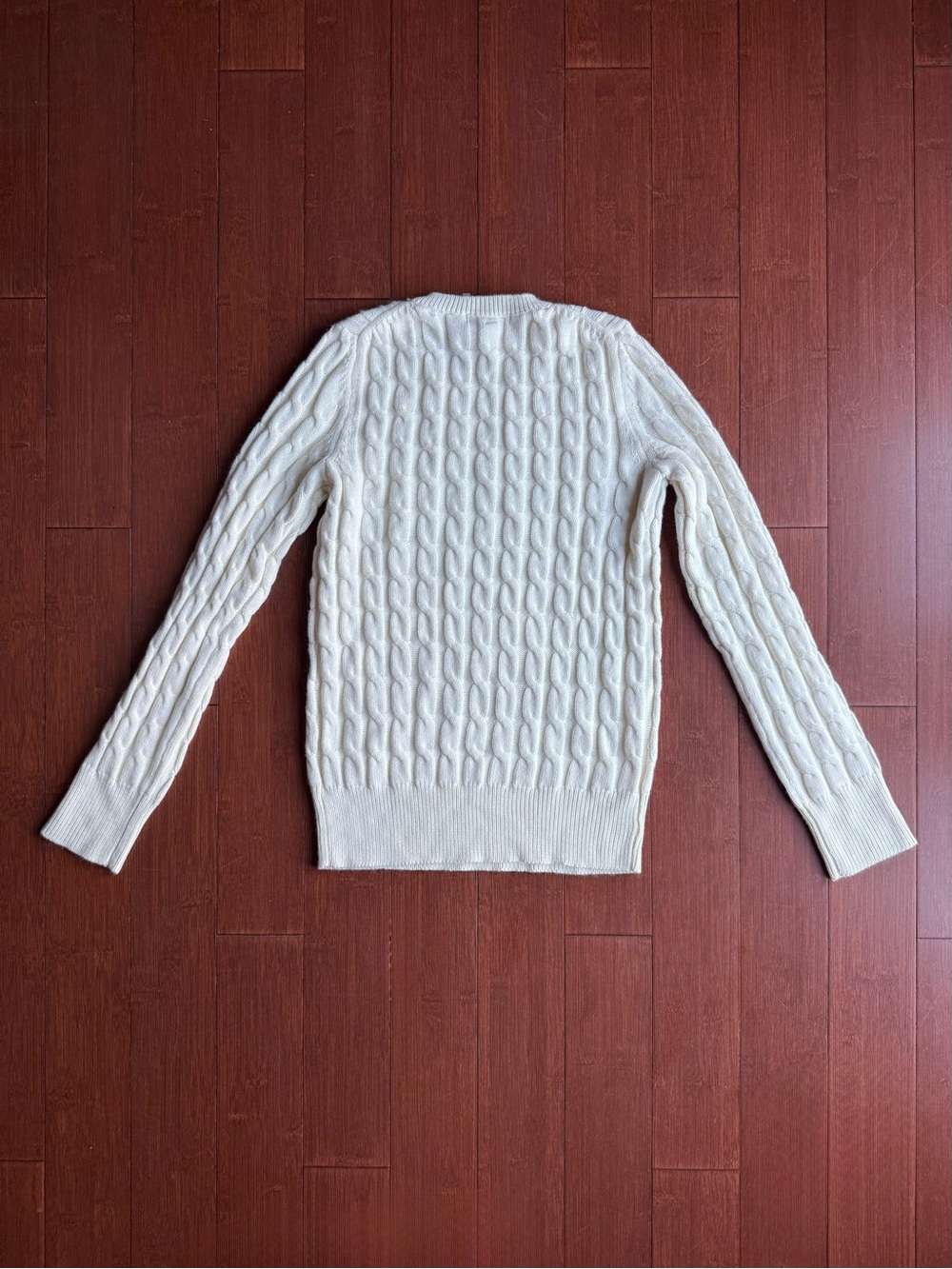 Vintage 90s GAP Ivory Cable Knit Angora Sweater BNWT - Size M - Picture 2 of 6